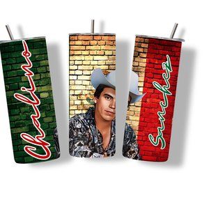 Chalino Sanchez-El Rey del Corrido- 20 oz Skinny Tumbler Stainless Steel